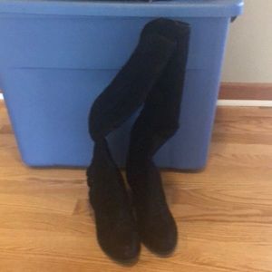 Gorgeous Fergalicious Black Tall Boots